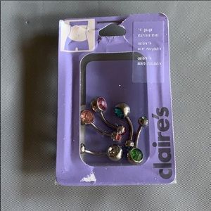 5- 14 Gauge Belly Rings from Claire’s
